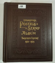 #28 International Postage Stamp Album 1920-1929 Book Only