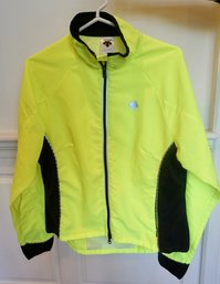 Descente Neon Reflective Road Biking Jacket Size Large