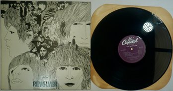 #8-  THE BEATLES Revolver 1980 PURPLE 3rd Gen. Canada CAPITOL Stereo SW-2576 , VG- EX