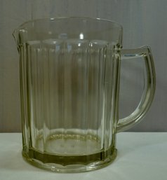 LD- Hazel Atlas Ribbed Pitcher - 6.25' T