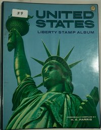 #39 United States Liberty Stamp Album  5- 10  Percent Full