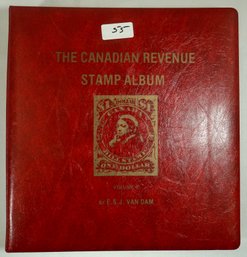 #55 The Canadian Revenue Stamp Album 5 Percent Or More Full
