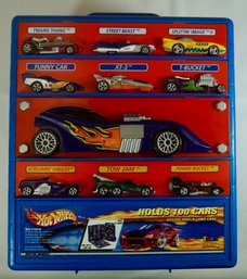 #12 - 2001 Deluxe Hot Wheels 100 Car Carrying Case With One Or Two Short Of 100 Cars
