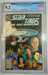 #18,  Graded DC Comics  10/89 , Star Trek : The Next Generation # 1  CGC 9.2