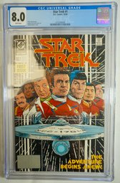 #21,  Graded DC Comics  10/89 , Star Trek  # 1  CGC 8.0