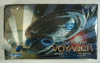 #29 Skybox Factory Sealed Box Of Star Trek Voyager Series One Collector Cards- 36 Packs Of 8
