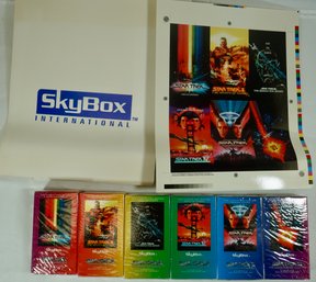 #50 1994 SKYBOX STAR TREK Complete Collector Card Sets 1-6 SEALED Boxes And Poster