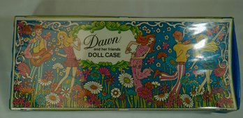 #78- 1970 Dawn And Her Friends Doll Case With 6 Dawn Dolls ( Including Long Locks/ Wigs ) Clothes/ Accessories