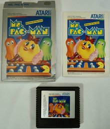 #117 Atari 5200 Ms Pac Man  Game Cartridge / Box / Manual              Ex  Condition                       MK