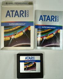 #130 Atari 5200 Super Breakout Game Cartridge / Box / Manual      Ex Condition                        MK