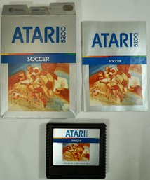 #134 Atari 5200 Soccer Game Cartridge / Box / Manual      Ex Condition                        MK