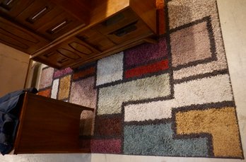 #113 Mid Century Color Block Rug