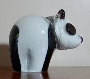 F29 Art Glass Panda Bear 4'T