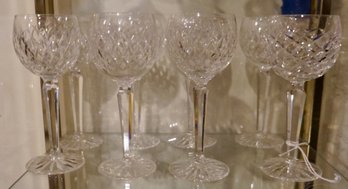 #148 Lot Of 8 Waterford Wine Goblet 7 1/2'T