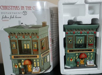 F72 Dept 56 Christmas In The City Fulton Fish House