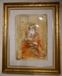 #158 Mid Century Hibel Signed & Numbered Lithograph