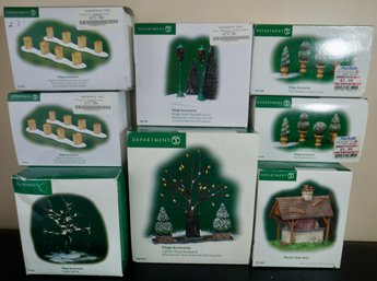 F85 Dept 56 Village Accessories Lot Of 8