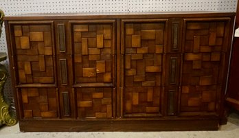 #166 Mid Century Brutalist 6 Drawer Chest