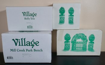 F86 Dept 56 Village Accessories Lot Of 4