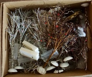 F98 Box Full Of Birch Trees & Hardwood Trees For Christmas Village