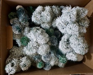 02  Box Full Of Snow Evergreen Trees For Chirstmas Village