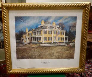 #184 Longfellow House Signed & Numbered Lithograph 27' X 23'