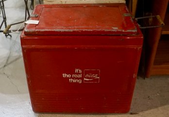 #188 Vintage Coca Cola Cooler W/ Insert Tray