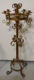 #192 Wrought Iron 8 Candle Stand 46'T