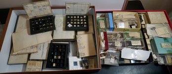 018  Box Lot Of Rocks & Mineral Specimans Over 300