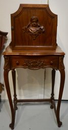 #195 Carved Mahogany Telephone Table