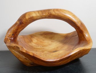 022 Burl Wood Basket