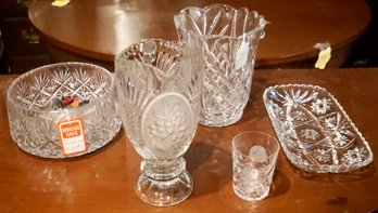 #216 Lot Of 5 Crystal Pieces