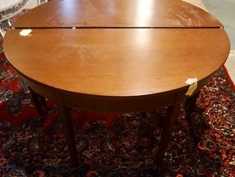 #220 Pair Of D Shaped Inllaid Tables