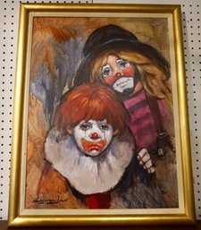 #236 Barry Leighton Jones Clown Painting