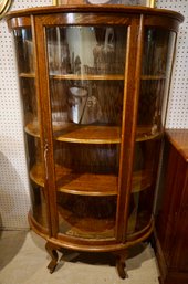 #237 Curved Oak Curio