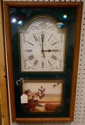 #242 Ingram Quartz Wall Clock Duck Scene