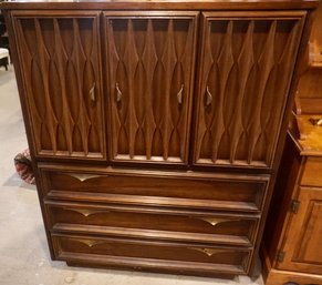 #247 Mid Century Walnut Gentlemen's Chest