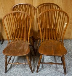 069 Set Of 4 Oak Chairs