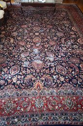 LR#7 Oriental Carpet Navy Blue & Red