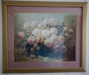 BP#293 Framed Decorative Florat Print 38'W X 32'T