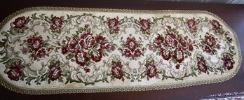 BP#296 Small Embroidered Table Runner 43'L