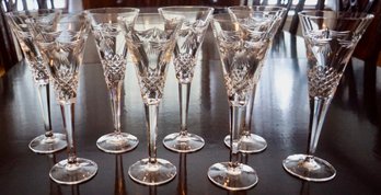 DR#311 Lot Of 8 Waterford Millenuim 'Peace' Champagne Flutes