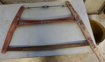 B#347 Antique Wood Bow Saw