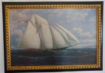 UH#372 Framed Decorative Print Clipper Ship