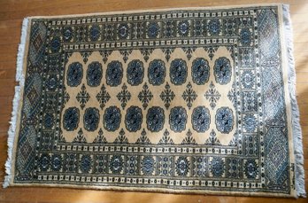 2B#395 Small Oriental Rug Made In Pakistan Signed 37'W X 57'L