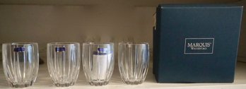 CL#410 Marquis Waterford In The Box Set Of 4 Omega Glasses