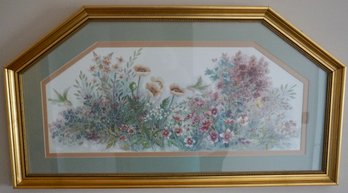 #424 Decorative Floral Artwork 34 X 18