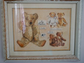 #425 Teddy Bear Print 18 X 15