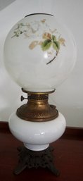 3#431 Hand Painted Gone With The Wind Oil Lamp (columbia Oil Lamp) 20'T