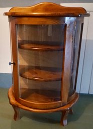 3#449 Small Pine Display Cabinet W/key